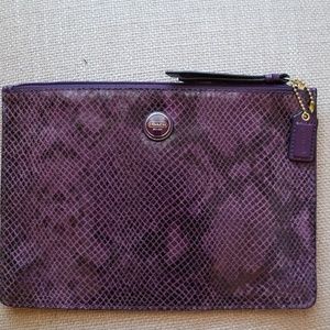 Purple snakeskin Coach bagmbbm
